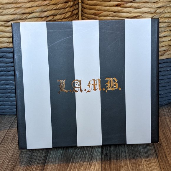 NIB (W6.5) - L.A.M.B Cho Snakeskin + Suede Platform Sandal - Picture 8 of 9